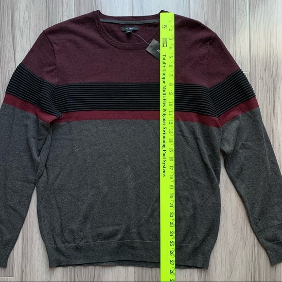 NWT Alfani Colorblock Stripe Pullover Sweater - Picture 7 of 8